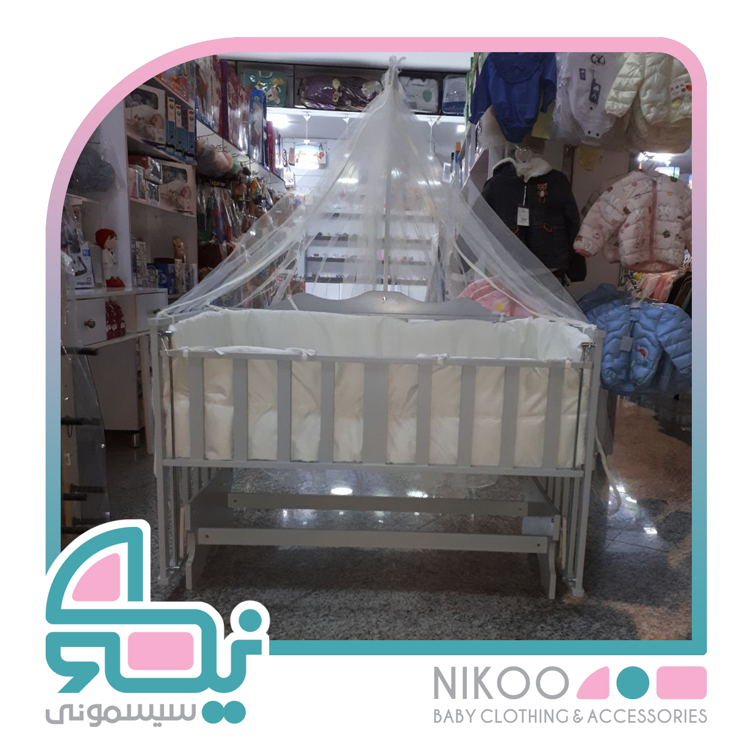 تخت گهواره کنار مادر مدل ترنا